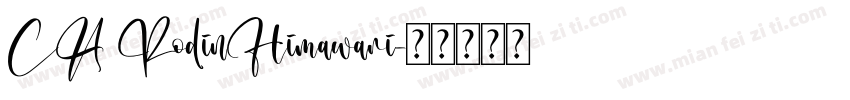CA RodinHimawari字体转换